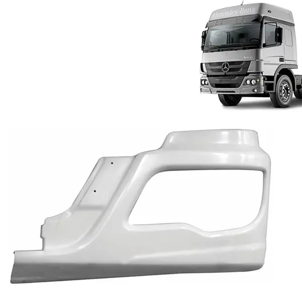 Ponteira Para-Choque para MB Atego após 2012 Lado Esquerdo sem Abertura para Farol Auxiliar