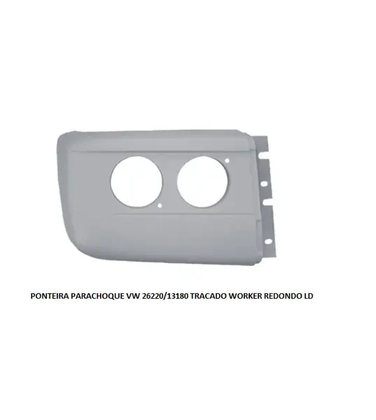 Ponteira Parachoque VW 26220/13180 Tracado Worker Redondo LD