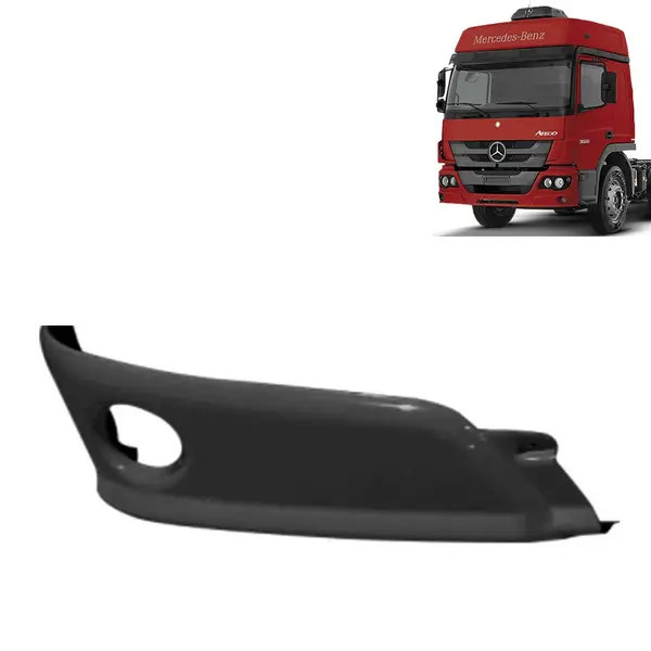 Ponteira Spoiler Para-choque Para MB Atego Após 2012 Modelo Similar ao Original Lado Direito