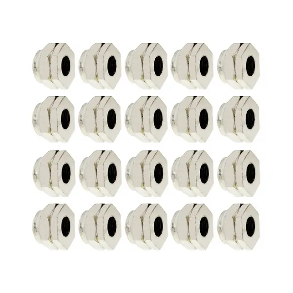 Porca Calibrador Rodar Calota Cromado KIT c/ 20