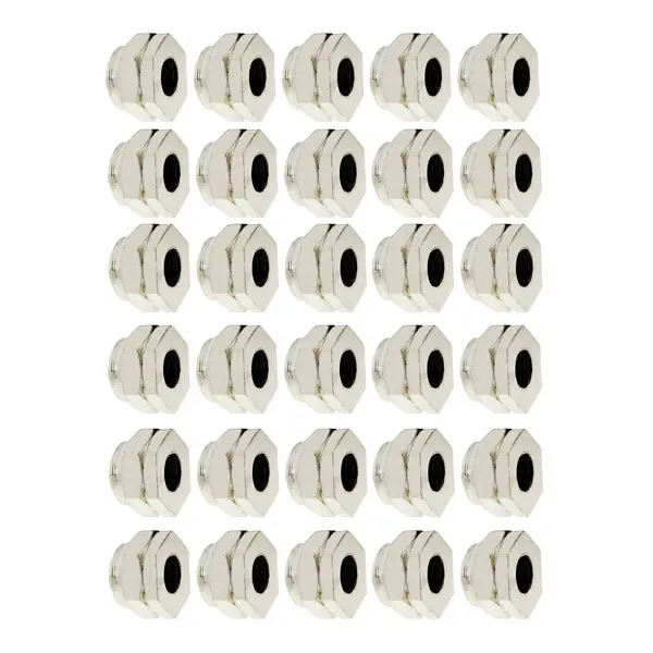 Porca Calibrador Rodar Calota Cromado KIT c/ 30