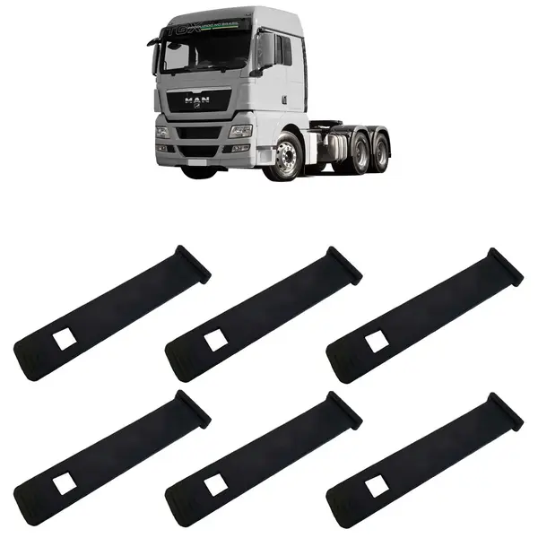 Presilha Paralama Caminhão MAN TGX KIT 6 Peças