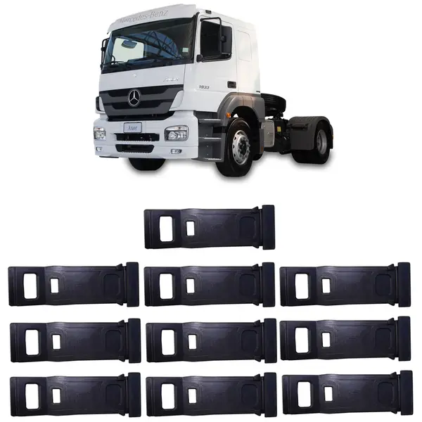 Presilha Paralama Traseiro MB Axor Actros 1933 KIT 10 Peças