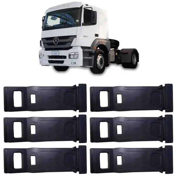 Presilha Paralama Traseiro MB Axor Actros 1933 KIT 6 Peças