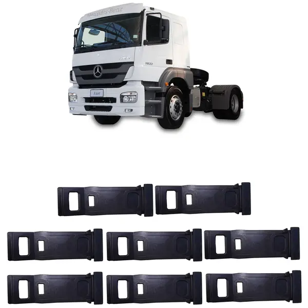Presilha Paralama Traseiro MB Axor Actros 1933 KIT 8 Peças