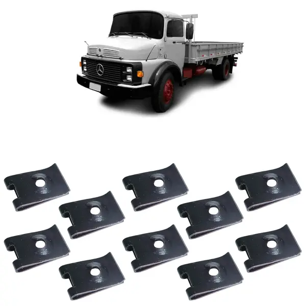 Presilha Porca Rápida 4,8MM Caminhão Universal KIT 10 Peças