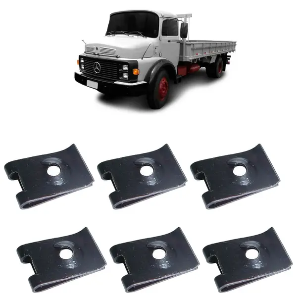 Presilha Porca Rápida 4,8MM Caminhão Universal KIT 6 Peças