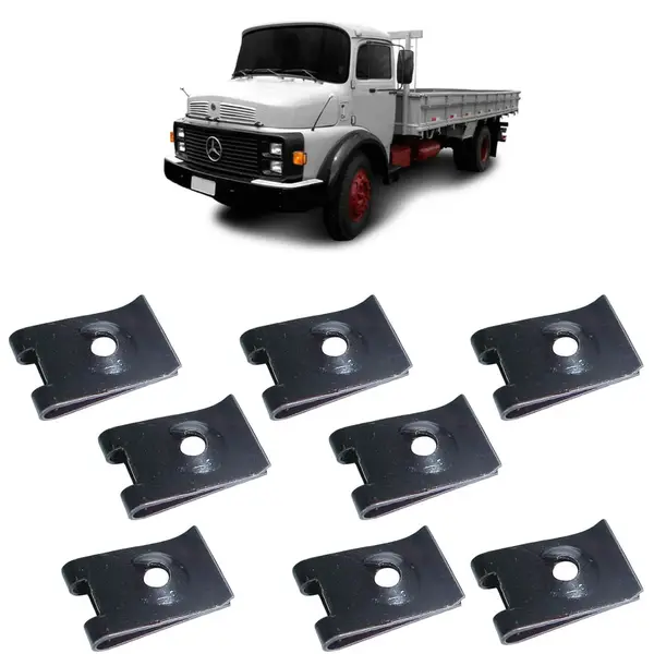 Presilha Porca Rápida 4,8MM Caminhão Universal KIT 8 Peças