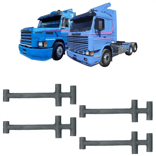 Presilha Tampa Caixa Bateria Caminhão Sc 113 KIT 4 Peças
