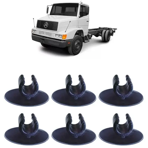 Presilha Tirante Fechadura Porta Caminhão MB HPN KIT 6 Peças