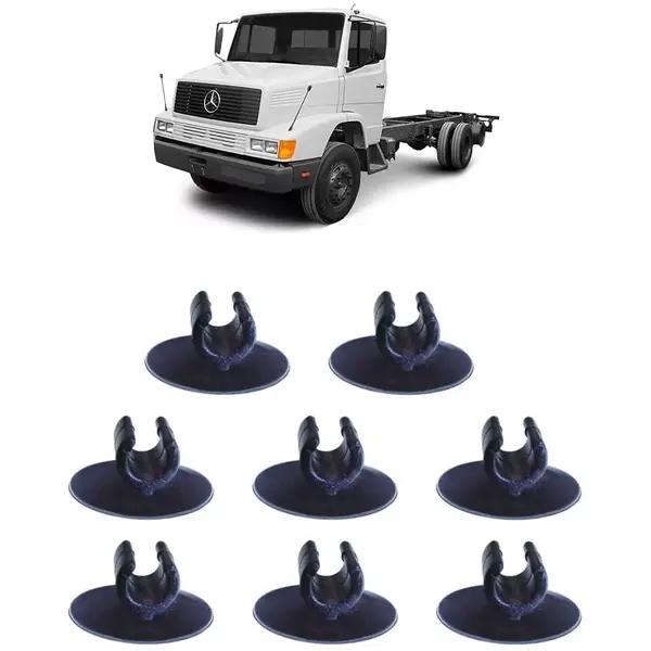Presilha Tirante Fechadura Porta Caminhão MB HPN KIT 8 Peças