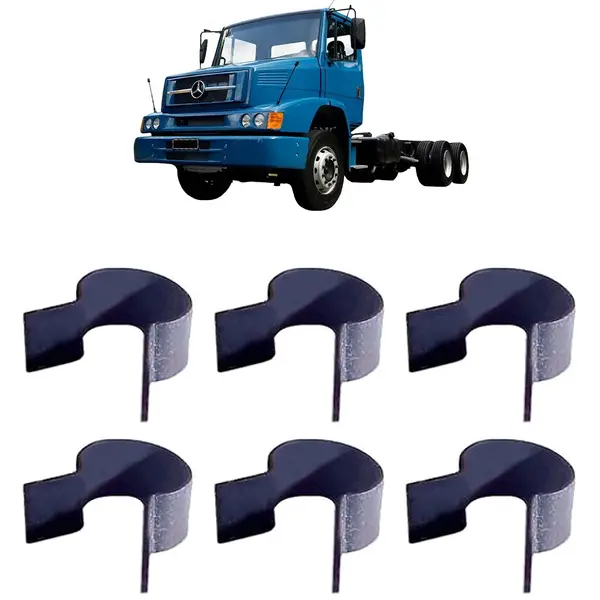 Presilha Tirante Porta Caminhão MB HPN Fpn KIT 6 Peças