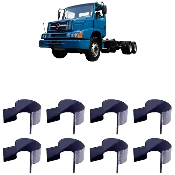Presilha Tirante Porta Caminhão MB HPN Fpn KIT 8 Peças