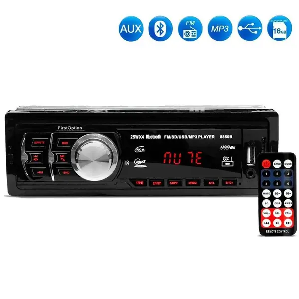 Radio Automotivo First Option 8850B Mp3 Player Bluetooth USB SD