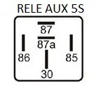 Rele Aux 24V 5S 40/10A