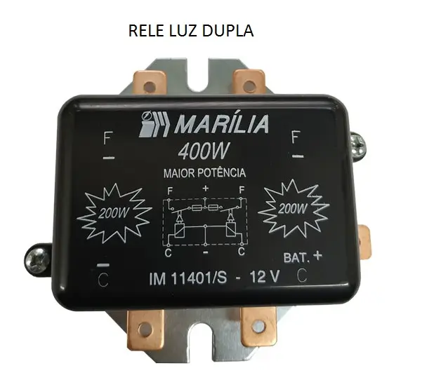 Rele Luz Dupla 24V 400W