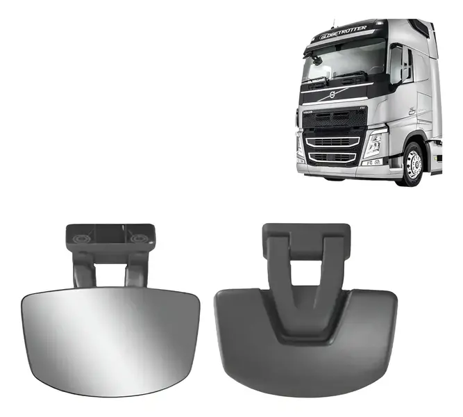Retrovisor Auxiliar Rampa da Porta Volvo FH a Partir 2015 até 2020 84004929