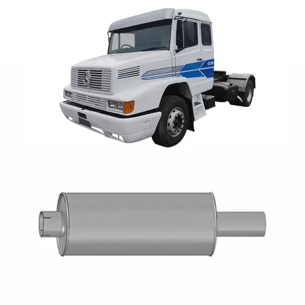 Silencioso Escapamento Caminhão MB 1935 1941 até 1995 4 Pol