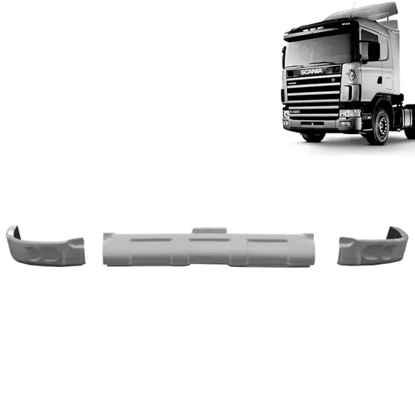 Spoiler Bigodinho Para-Choque para Caminhão Scania S4 P94 / 114 / 124
