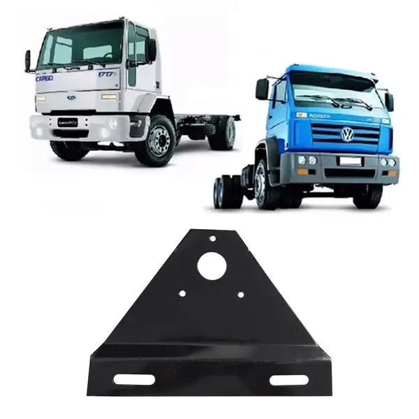 Suporte Placa Traseiro Caminhão Ford Cargo e VW Worker Titan