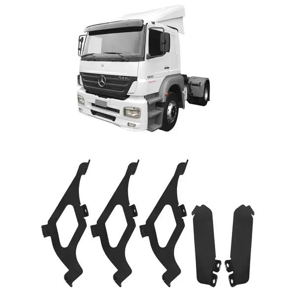 Suporte Tapa Sol Externo Atego Axor Atego até ...2011 Cab. Baixo