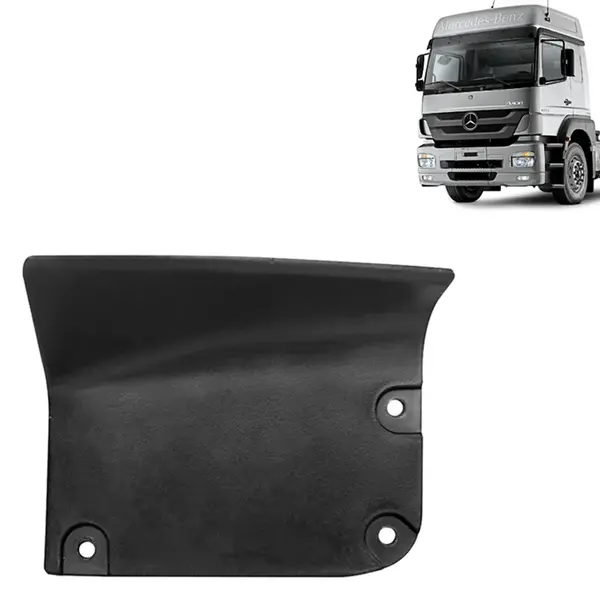 Tampa Acabamento Superior Para-Choque Dianteiro para Caminhão Mercedes-Benz Axor Lado Esquerdo