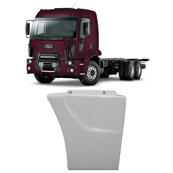 Tampa Estribo Antifurto Ford Cargo 2012 2D com Suporte Lado Direito