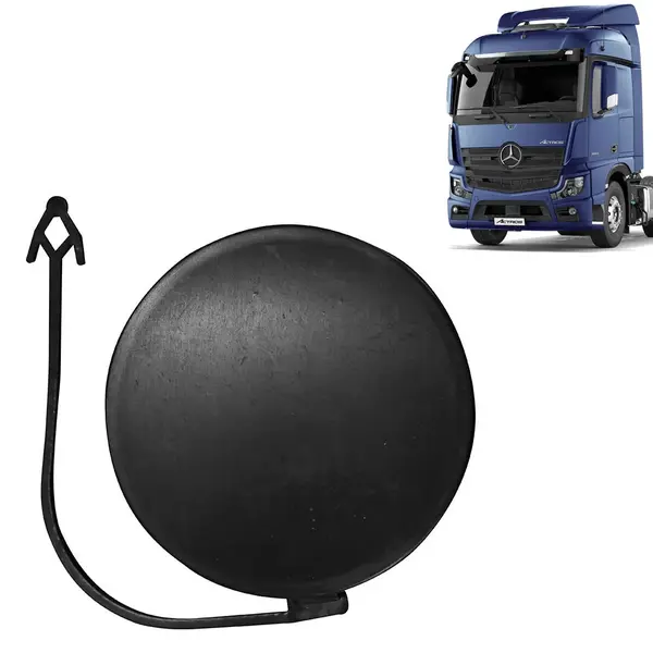 Tampa Redonda Acabamento Para-Choque para Caminhão MB Actros Após 2020