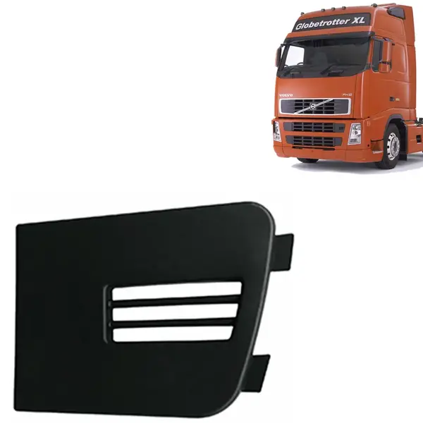 Tampa Superior Acabamento Grade Frontal Inferior para Caminhão Volvo FH 2004 á 2009 Lado Esquerdo
