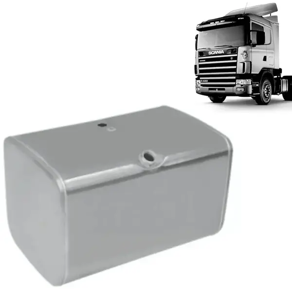 Tanque Combustível Alumínio para Caminhão Scania 470 Litros Quadrado 1.15 m