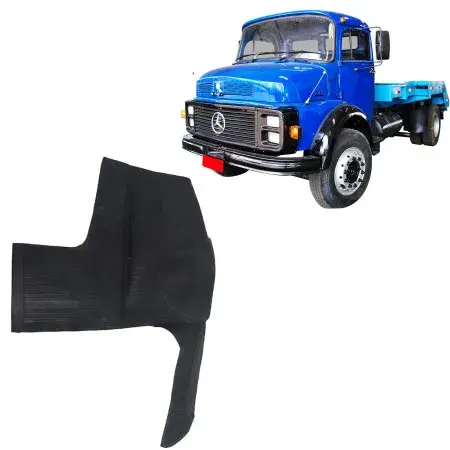 Tapete de Borracha Original para Caminhão Mercedes-Benz MB 1113 2013 LD com Feltro