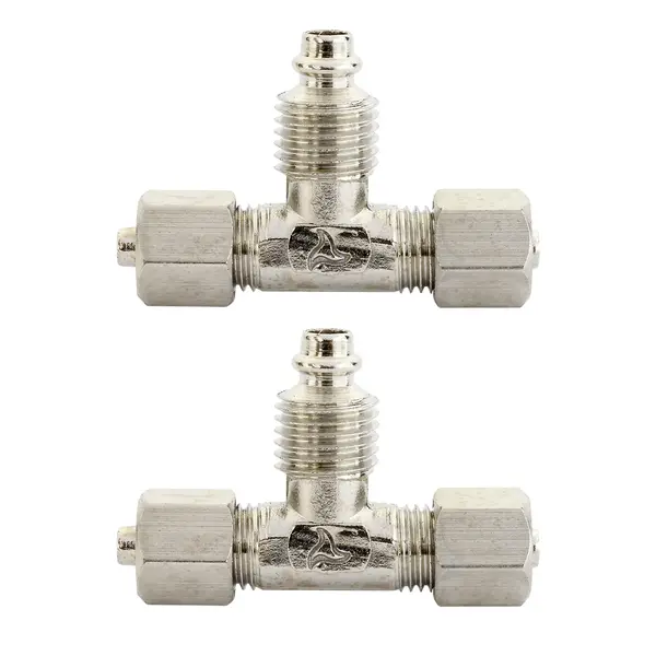 Tê de Rede Calibrador ( 2 Saida 6 Mm 1 Saida 8 Mm ) (KIT c/ 2)
