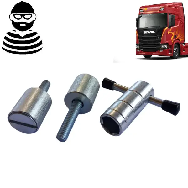 Trava Antifurto Bomba do Arla para Caminhão Scania S5 / S6 / S7 NTG