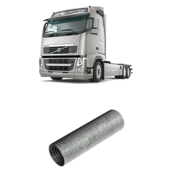 Tubo Escapamento Flexível 5'' Volvo FH FM NH 2004 até 2011