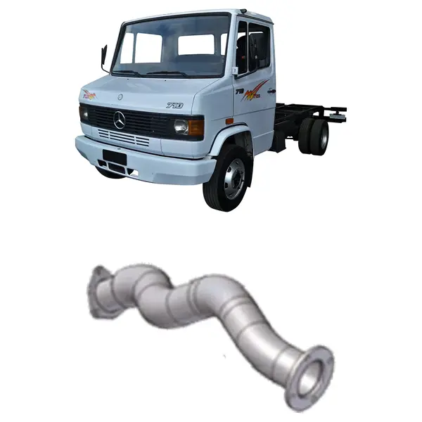 Tubo Escapamento Saída Motor MB 709 710 2002 a 2007 2,5''