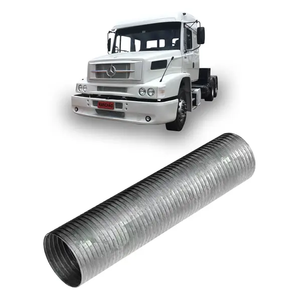 Tubo Flexível Galvanizado 4,5 Pol 460MM Caminhão MB 1938 Ls