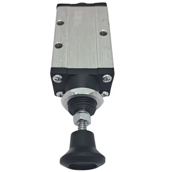 Valvula de Acionamento Botao Trava 5 Vias Rosca 1/4 Npt (204-BT)