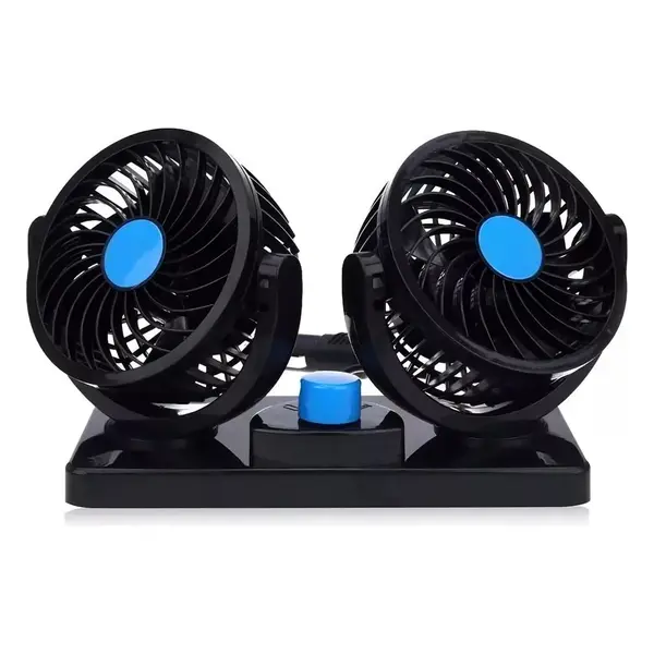 Ventilador Automotivo Duplo – 2 Velocidades 12v Azul