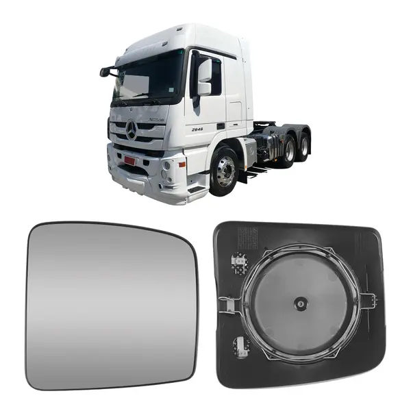 Vidro Espelho Retrovisor Aux. MB Actros L/d C/desembaçador