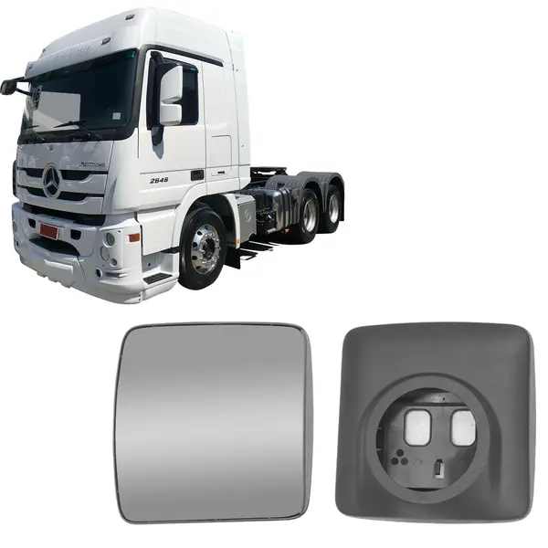 Vidro Espelho Retrovisor Aux. MB Actros L/e S/desenbaçador