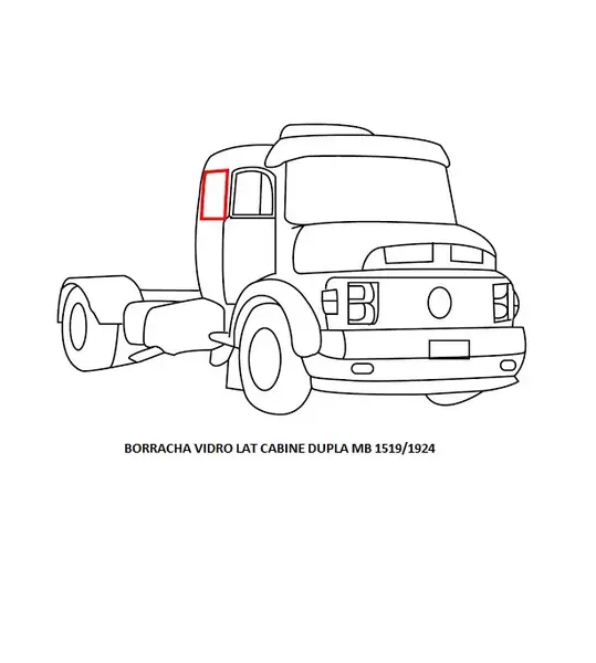 Vidro Lateral MB 1519/34